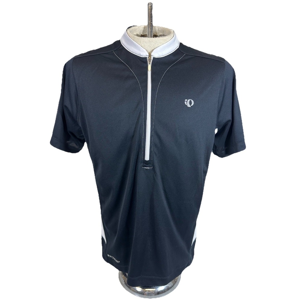 Pearl Izumi Cycling Jersey Mens M Select Series Black & White 1/2 Zip Bike